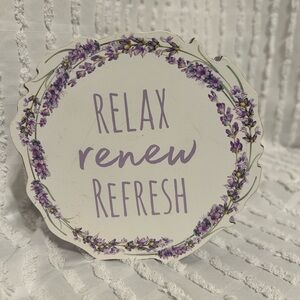 Lavender‎ Floral Home Accent Sign